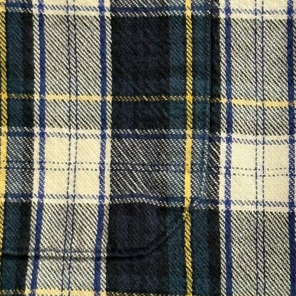 L.L.Bean Flannel Shirt Men's Medium Multicolor Plaid Button Down 100% Cotton - Picture 3 of 5